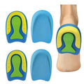 Silicone Gel Heel Lift Inserts Pair for Plantar Fasciitis Achilles Pain