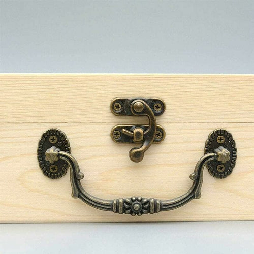 12x Antique Metal Box Clasps Vintage Latches for Jewelry Boxes Albums
