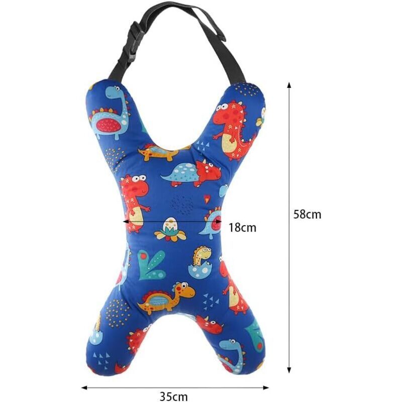 X-Shape Travel Pillow Car Seat Head Neck Support Cushion Kids Adults