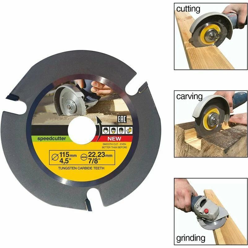 Wood Carving Grinder Disc 115mm for Cutting Shaping Angle Grinder