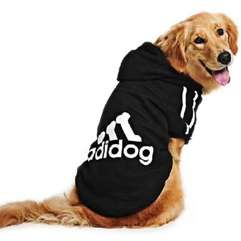Dog Sweatshirt Black Size M Warm Pet Jumper Pullover for Dogs