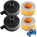 2x Air Compressor Intake Filter Silencer 20mm Thread with Plastic Cover