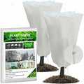 2x Plant Frost Protection Covers Winter Fleece Bags Garden 80x120cm