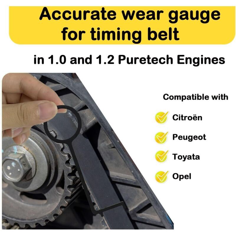 2x Timing Belt Tension Gauge Tools for PureTech 1.0 1.2 Citroen Peugeot Opel