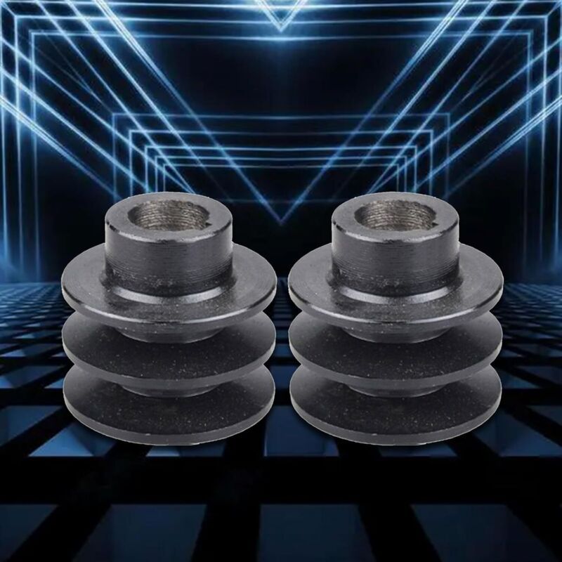 2x Double Groove Belt Pulleys 19-20mm Bore for 168F 170F Engine