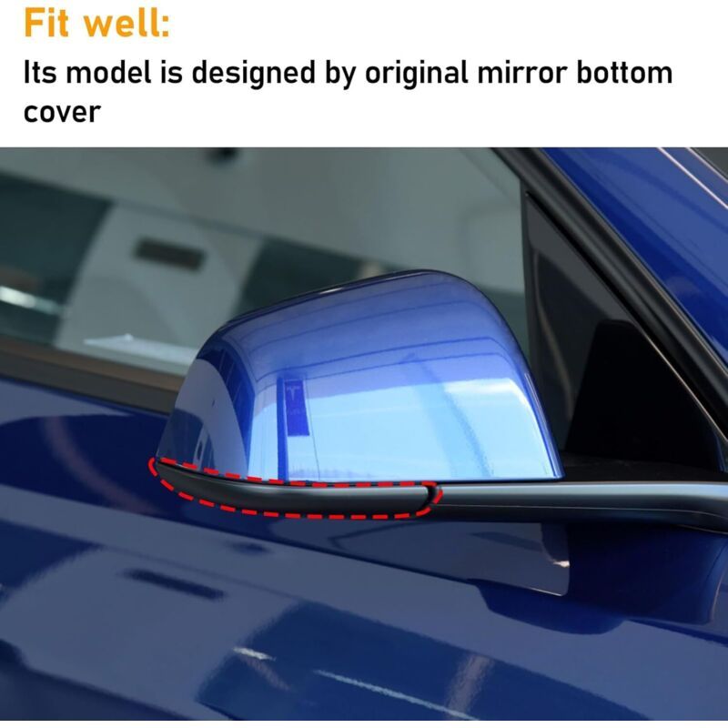 Right Lower Mirror Cover for Tesla Model Y 2018-2024 Replacement Cap