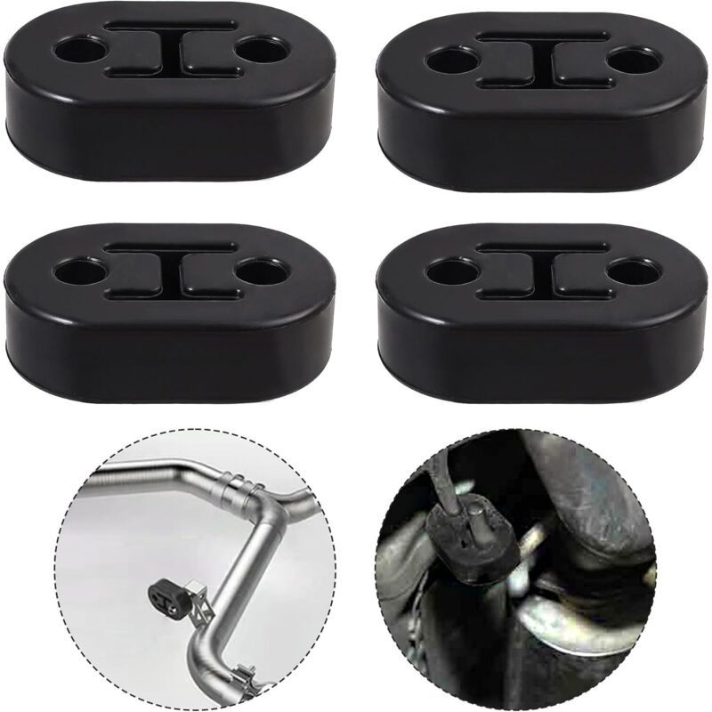 Rubber Exhaust Hanger Mounts 2-Hole 12mm Silent Block Support for Car