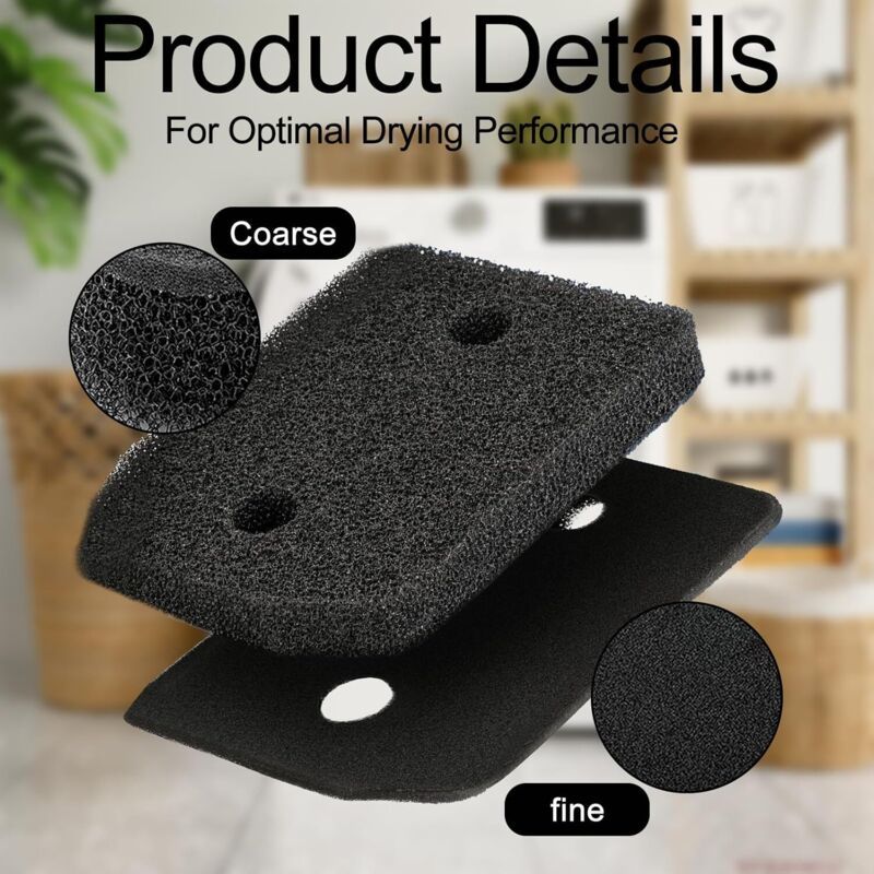 Foam Base Filter for Miele T1 Heat Pump Dryer 9164761 207x157x30mm