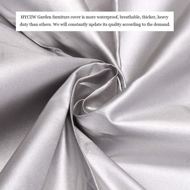 Cover Living Room of Garden Gray, Rectangulaire Tissu Oxford Waterproof Protection of the Snow Anti-86x86x36cm