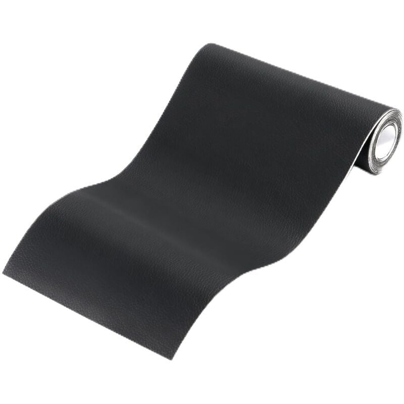 Self-Adhesive Leather Repair Patch Black 50x100cm for Bags Boots Sofas