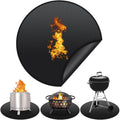 Round Fireproof BBQ Floor Mat 120cm Heat Resistant Camping Deck Protector