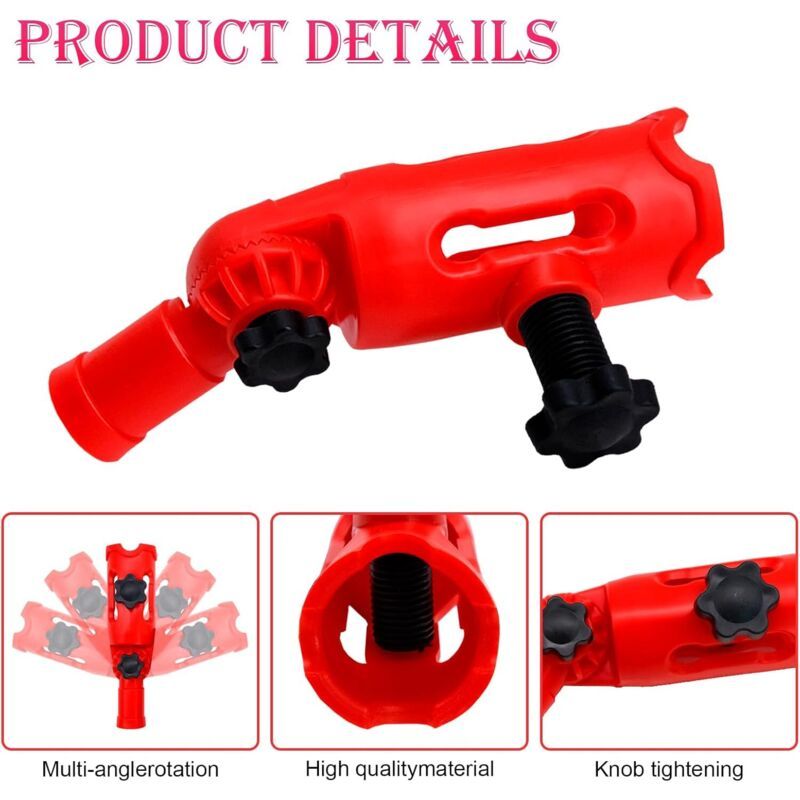 Extendable Multi-Angle Paint Brush Holder Adapter for Telescopic Pole