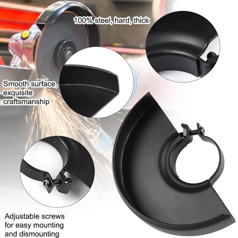 2x Dust Extraction Guard Caps for 125mm Angle Grinder Spark Resistant