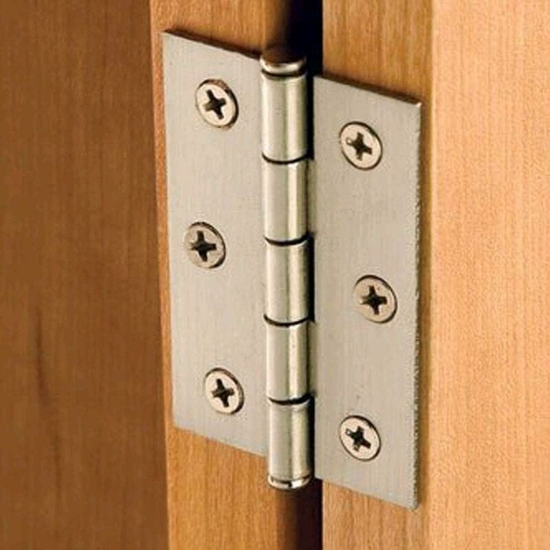 10x Stainless Steel Piano Hinges 48mm Folding Door Cabinet 6-Hole