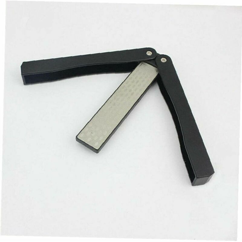 Folding Diamond Pocket Sharpener Double Sided for Secateurs Knives Scissors