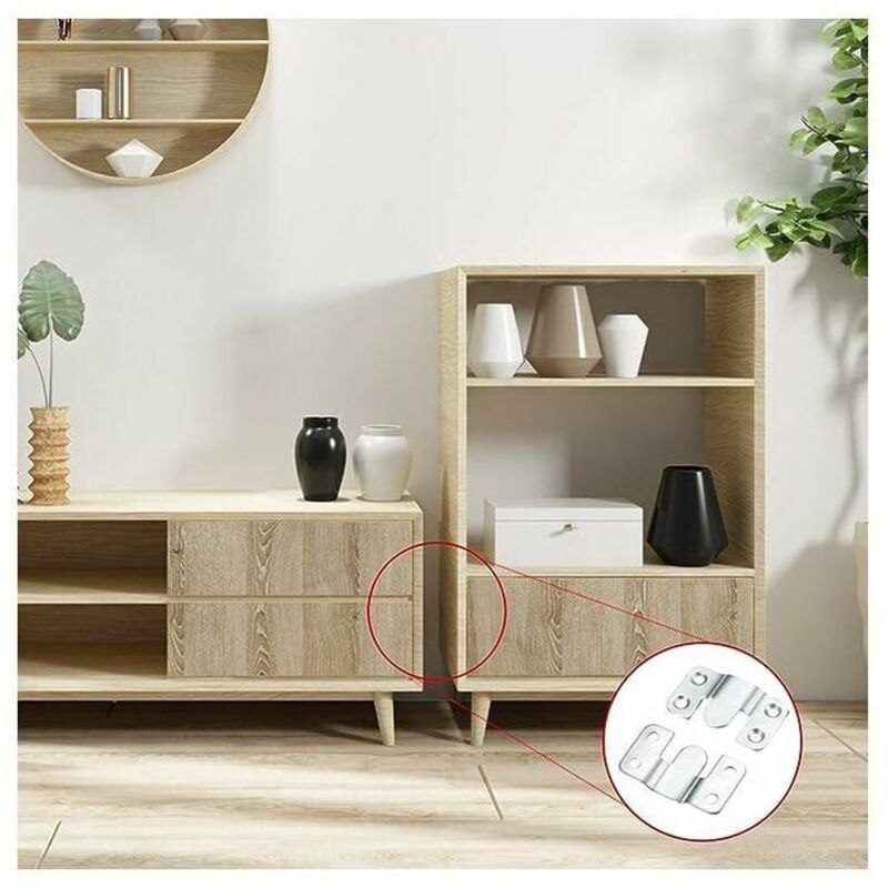 10x Concealed Flush Mount Brackets for Mirrors Pictures Furniture Wall