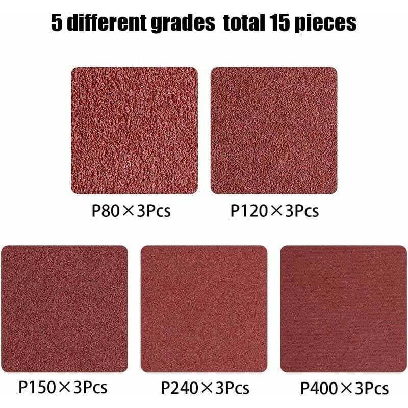 15x Sanding Belts 75x457mm Mixed Grit 80-400 for Belt Sanders