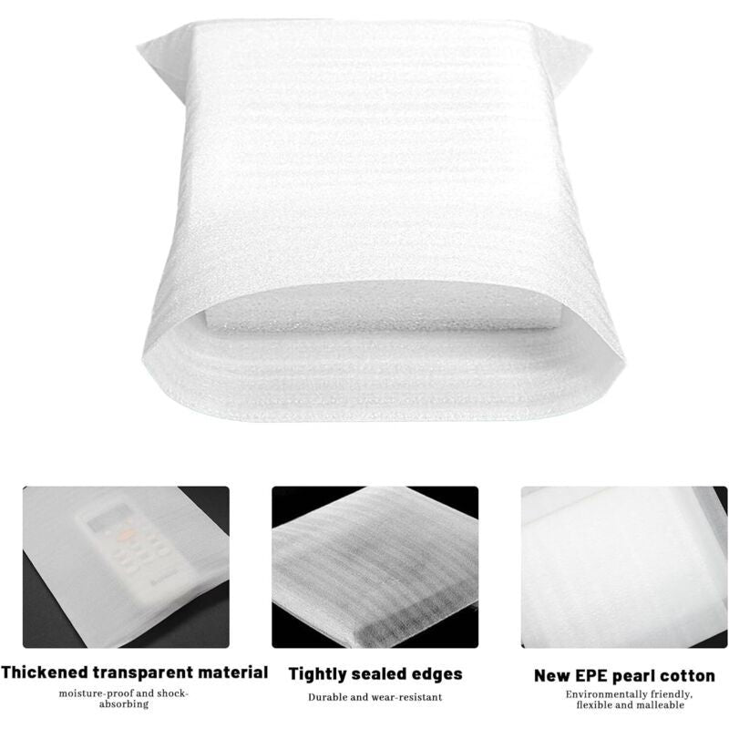 100x Foam Packing Sheets for Moving Boxes Dishes Plates Glasses