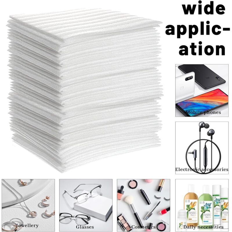 100x Foam Packing Sheets for Moving Boxes Dishes Plates Glasses