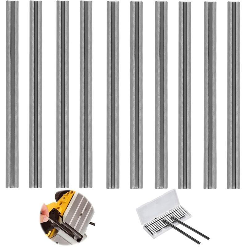 10x HSS Reversible Planer Blades 82mm for Bosch Makita Planers