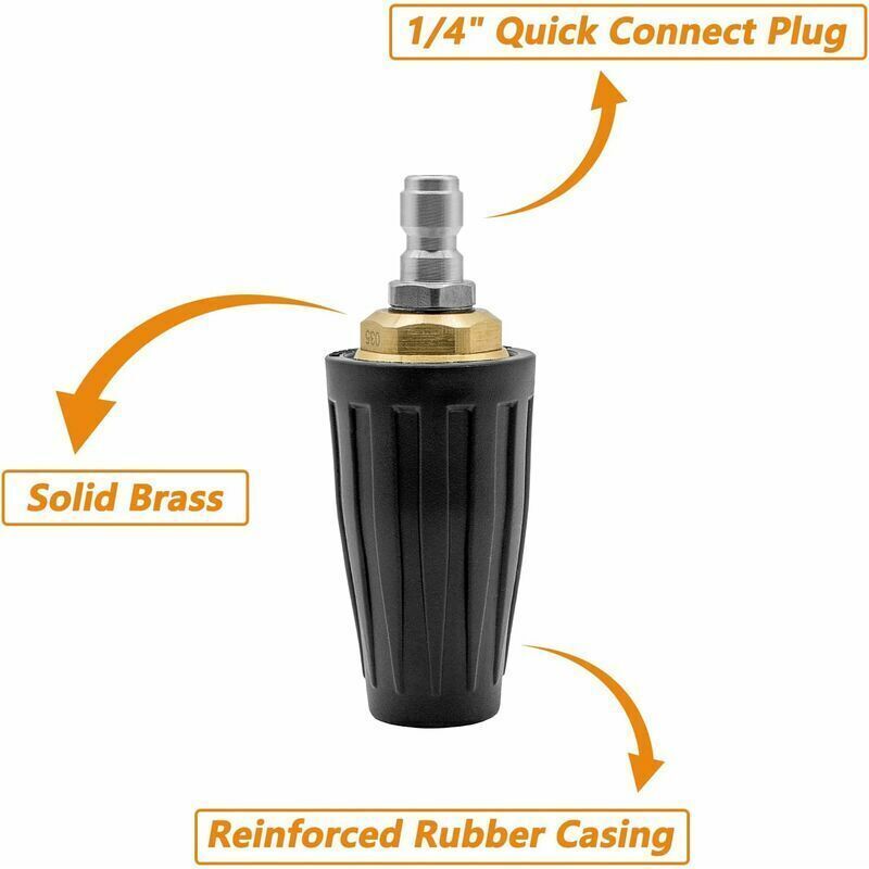 Rotary Turbo Nozzle Tip for High Pressure Washer 3600 PSI