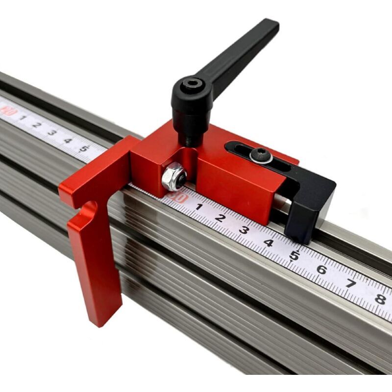 Aluminium Guide Rail Stop Type 75 Mitre Track Limiter for Carpentry