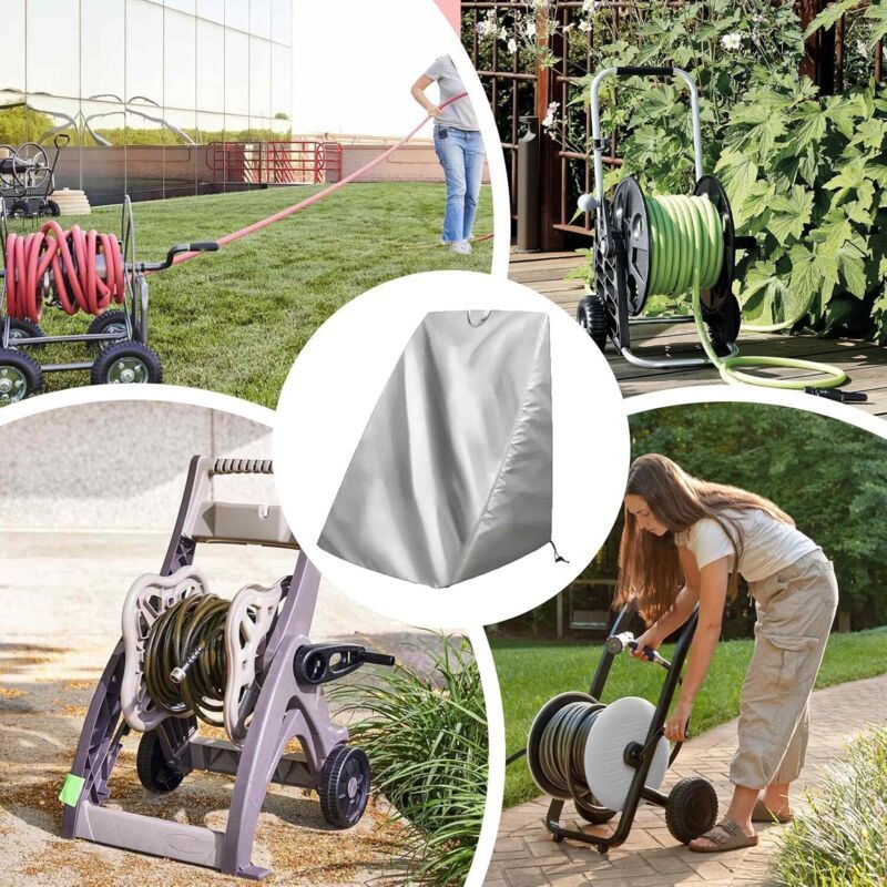 Garden Hose Reel Cover Waterproof Outdoor Protector 65x62x87cm