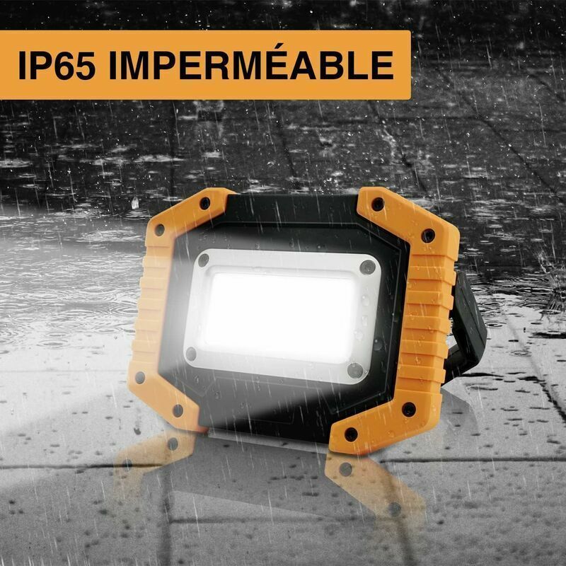 30W Rechargeable LED Work Light 2000LM COB USB Floodlight Camping 3 Modes