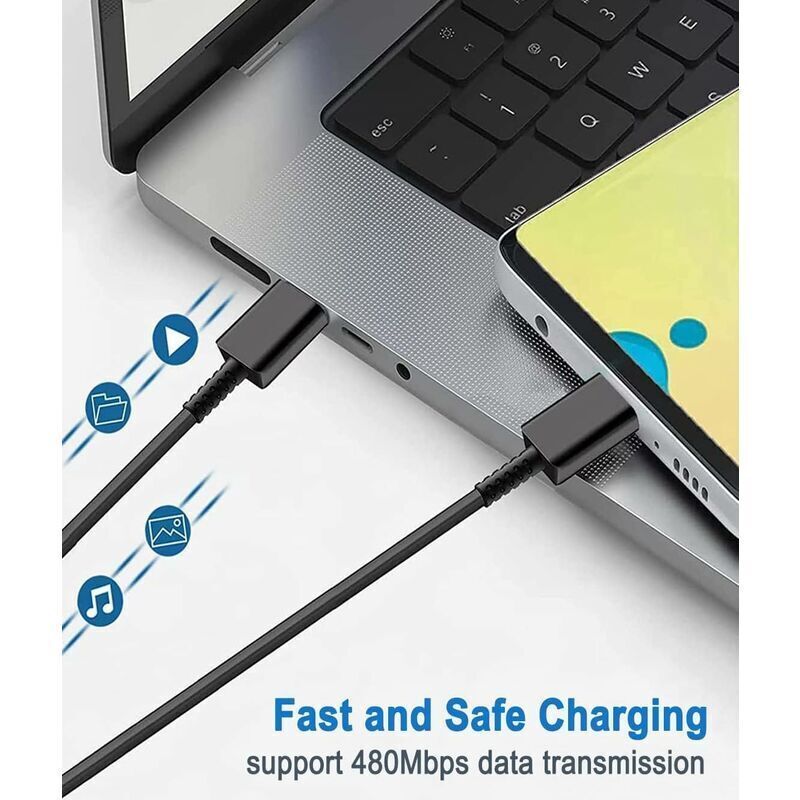 45W Fast Charger for Samsung Galaxy S22 S21 S20 FE Ultra Plus with Cable