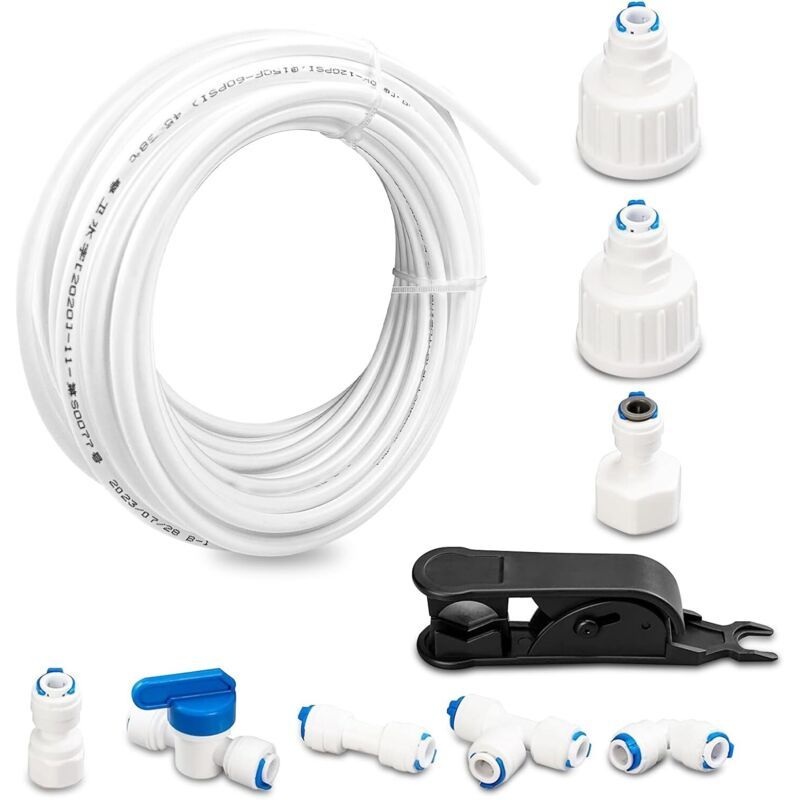 Fridge Water Supply Hose Kit POM Connectors for Water Filter Purifier