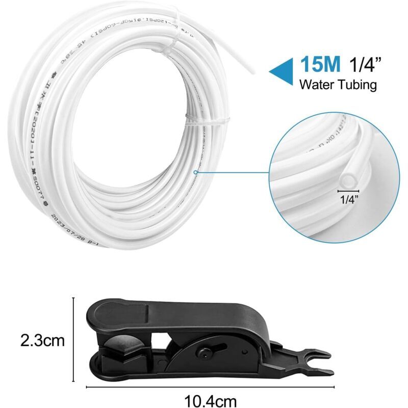 Fridge Water Supply Hose Kit POM Connectors for Water Filter Purifier
