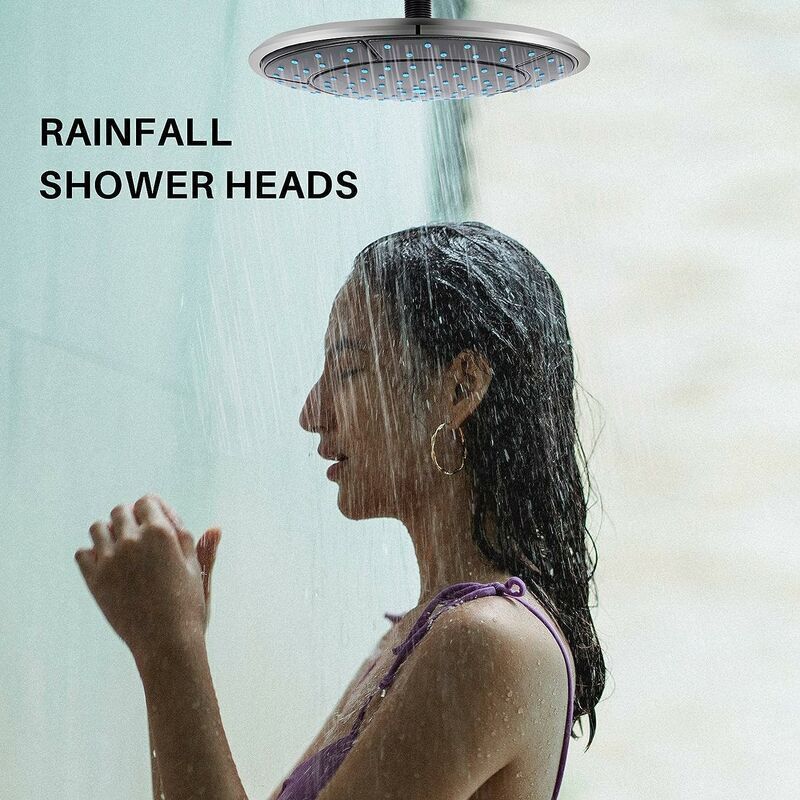 10 Inch Round Rain Shower Head with Straight Screw Thread