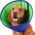 Soft Clear Recovery Cone Collar for Dogs Anti-Lick Anti-Scratch Blue