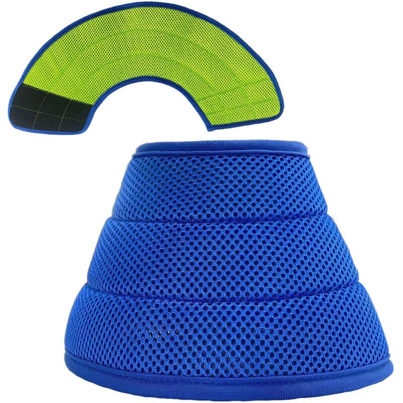 Soft Clear Recovery Cone Collar for Dogs Anti-Lick Anti-Scratch Blue