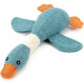 Plush Interactive Dog Toy Wild Goose 32cm Soft Squeaky Puppy Gift Blue