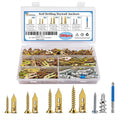 380pc Self-Drilling Drywall Wall Anchors and Screws Kit Plasterboard Fixings