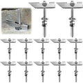 12x M8 Heavy Duty Spring Toggle Anchors Galvanised Steel Ceiling Drywall