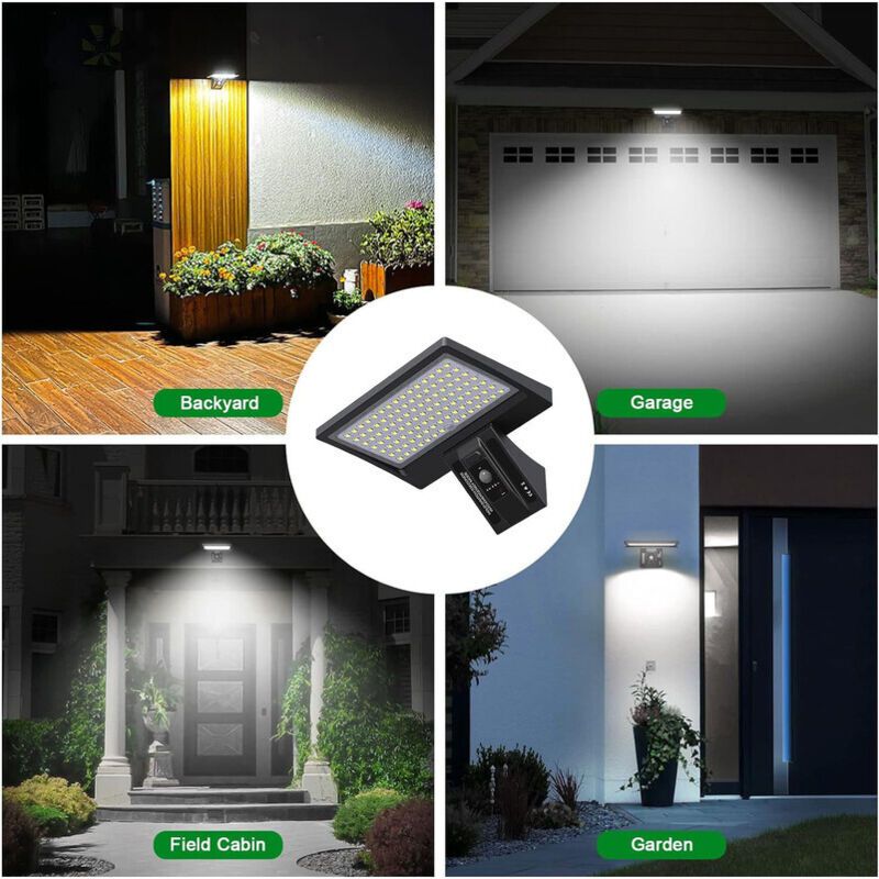 Solar Outdoor Wall Lamp 5200mAh Garden Mascot Light Weatherproof