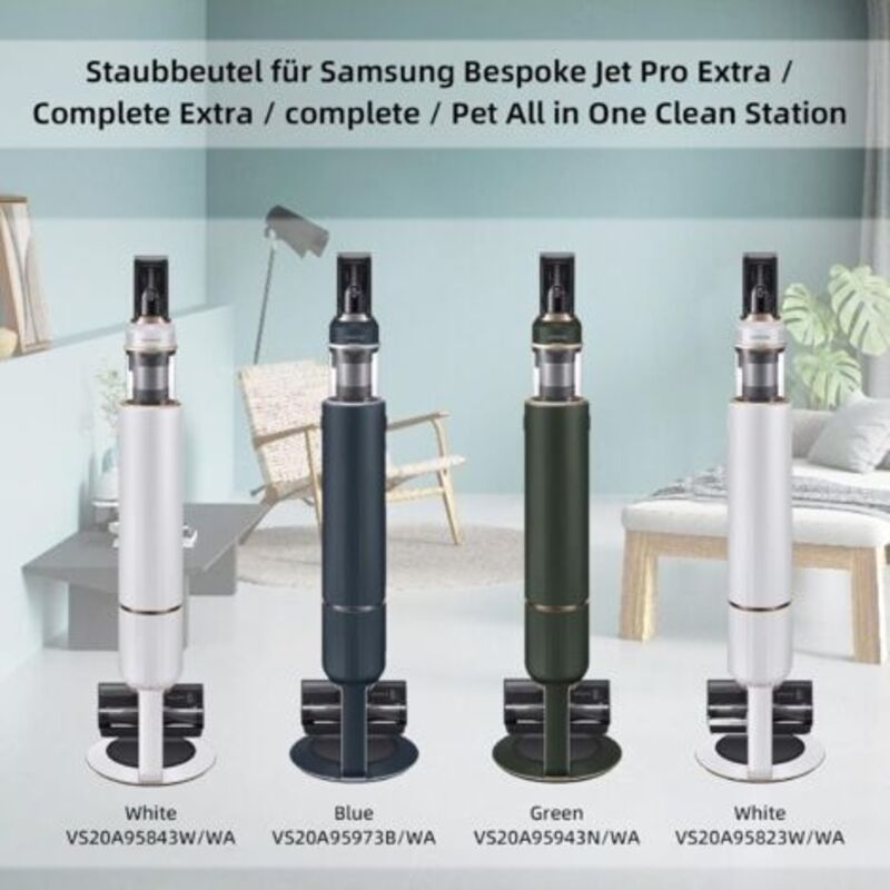 8x Dust Bags for Samsung Bespoke Jet VCA-ADB95 Clean Station Vacuum