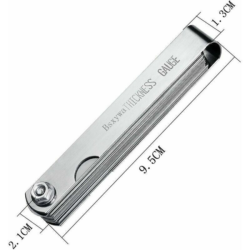 32 Blade Feeler Gauge Set Stainless Steel Metric Imperial Thickness
