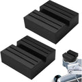 Rubber Jack Pad Block 75x75x25mm Grooved for Hydraulic Trolley Car Jack