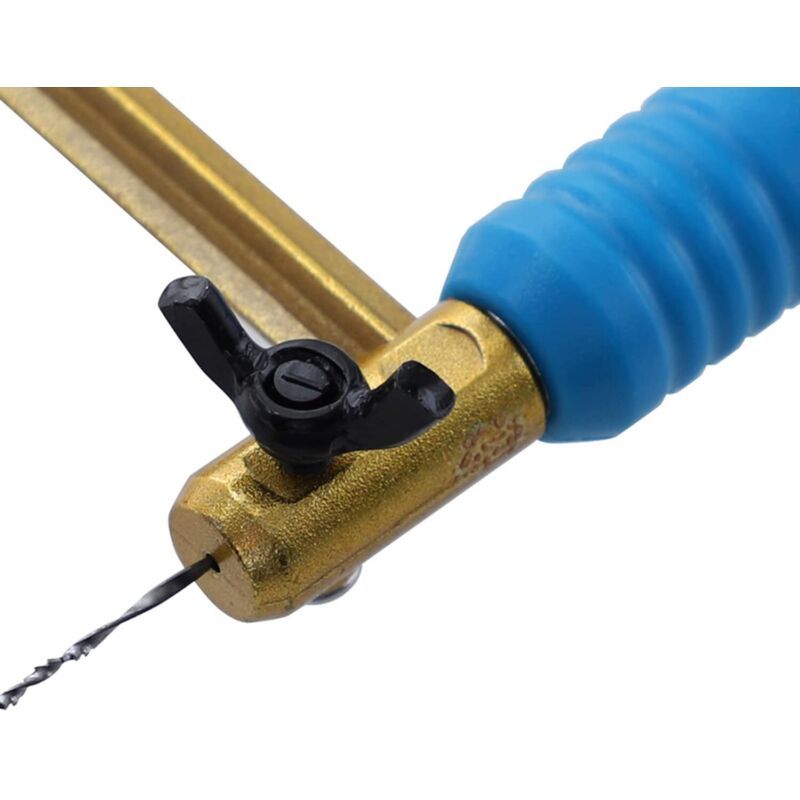 Coping Saw with 8 Blades for Wood Plastic Rubber Soft Metal Cutting