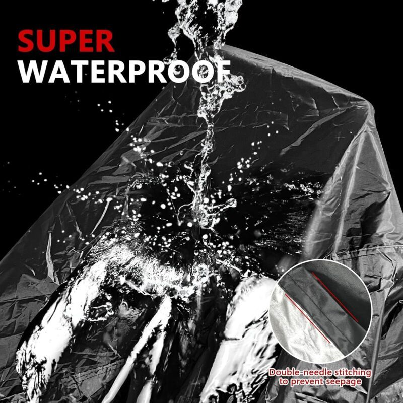 Motorcycle Cover 245x105cm 210D Waterproof UV Resistant Scooter Moped