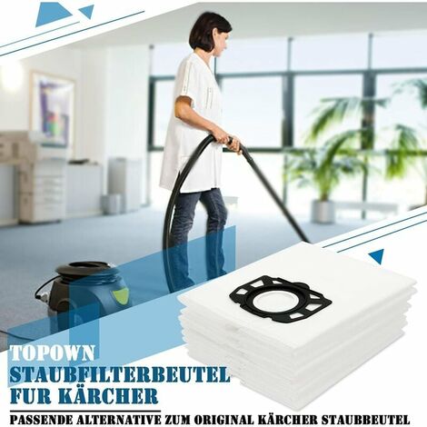 10x Vacuum Cleaner Bags for Karcher WD4 WD5 WD6 MV4 MV5 MV6 Filter Bags
