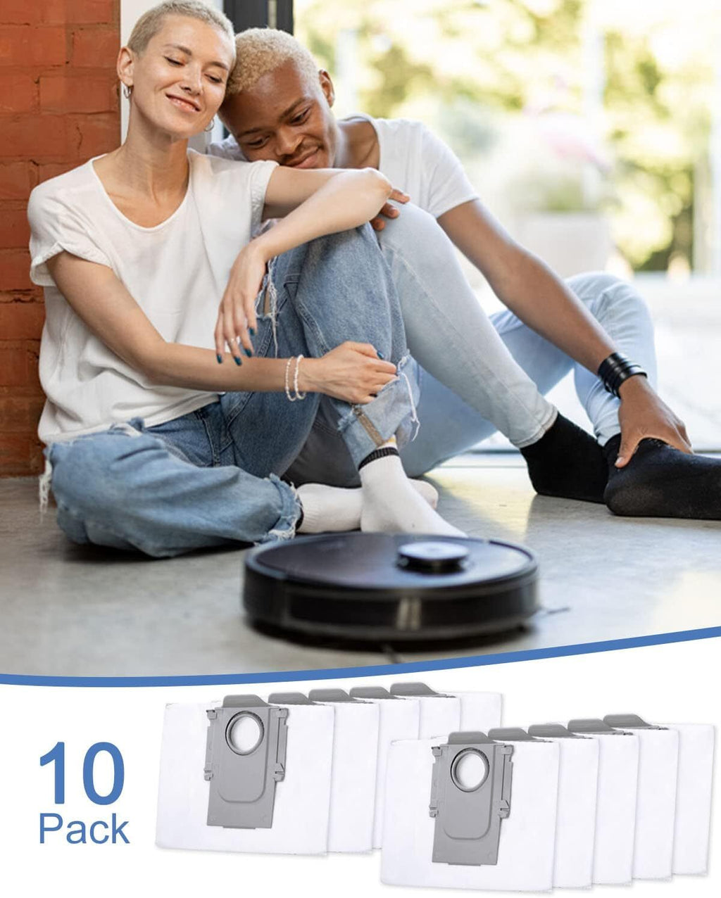 10x Dust Bags for Roborock S8+ S8 Pro Ultra S7 MaxV Ultra Q7 Robot Vacuum