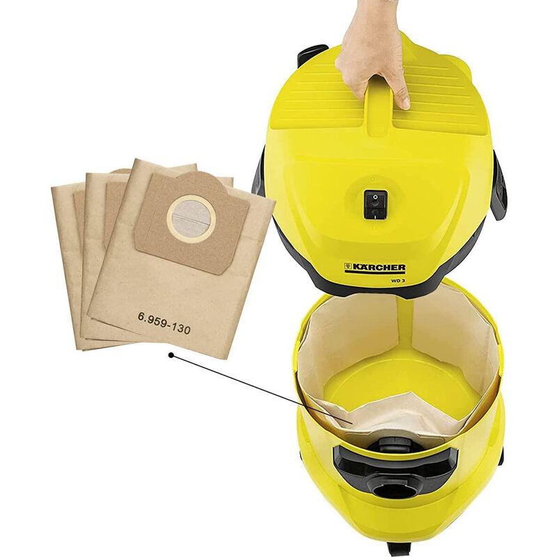 10x Paper Vacuum Bags for Karcher WD3 WD3P 6.959-130.0 A2201 A2204 A2504