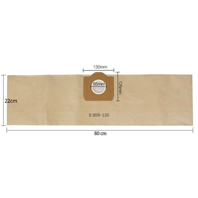 10x Paper Vacuum Bags for Karcher WD3 WD3P 6.959-130.0 A2201 A2204 A2504