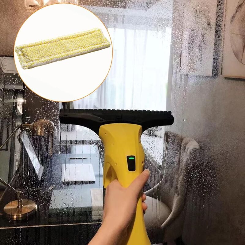 3x Microfibre Pads for Karcher WV2 WV5 Premium Window Vacuum Cleaner