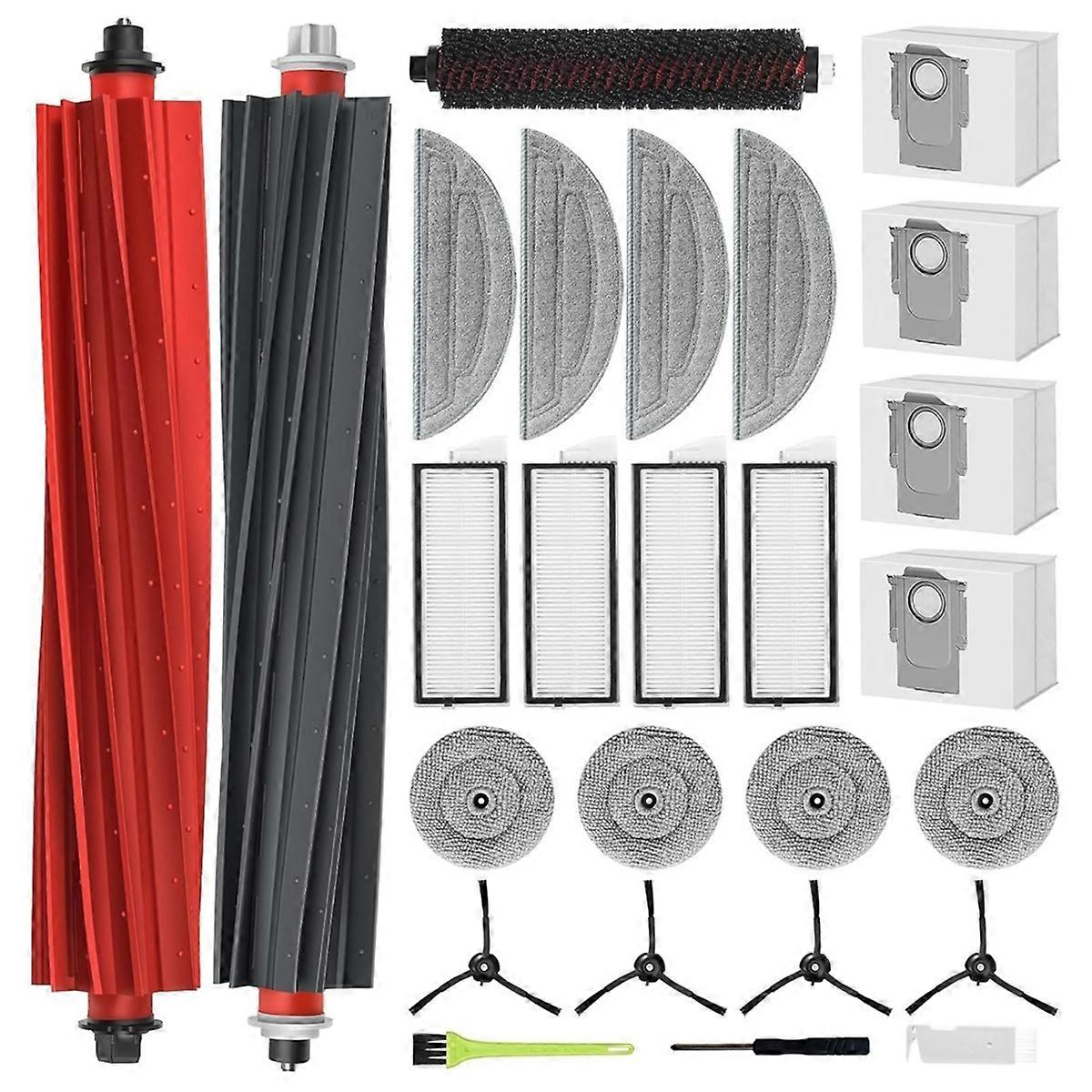 Roborock S8 MaxV Ultra Main Brush + Side Brush Replacement Parts