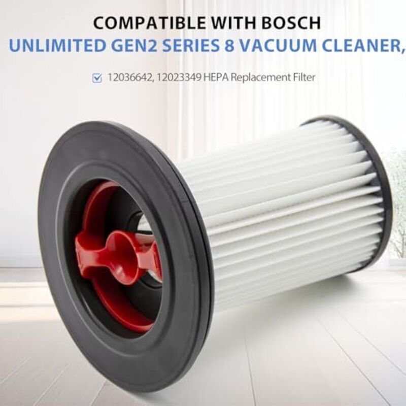 2x Filters for Bosch Unlimited Gen2 Serie 8 BKS8214W BSS825ALL 12036642